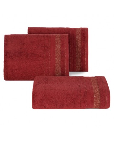 Ręcznik bawełna 50x90 April bordowy Eurofirany