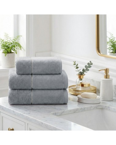 Ręcznik bawełna 30x50 Aria srebrny Eurofirany