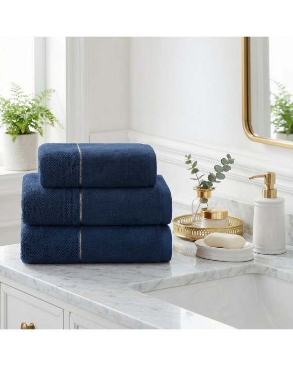 Ręcznik bawełna 30x50 Aria granatowy Eurofirany