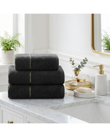 Ręcznik bawełna 70x140 Aria czarny Eurofirany