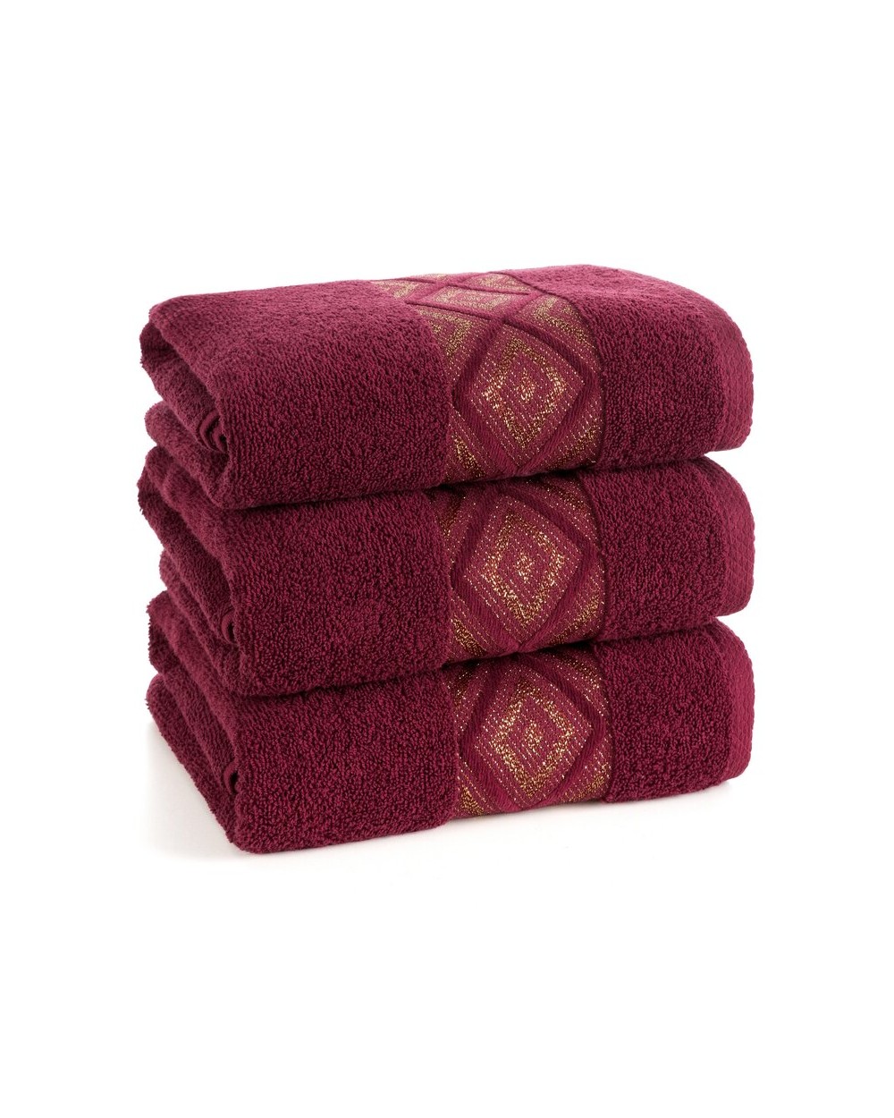 Ręcznik bawełna 50x90 Azari bordowy Eurofirany
