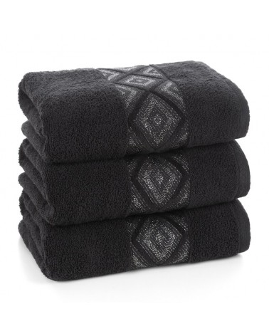 Ręcznik bawełna 50x90 Azari czarny Eurofirany