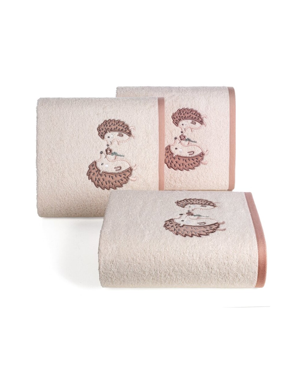 Okrycie kąpielowe bawełniane 100x100 Baby 68 różowe Eurofirany