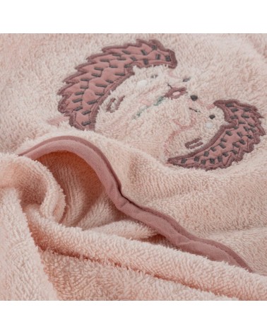 Okrycie kąpielowe bawełniane 100x100 Baby 68 różowe Eurofirany