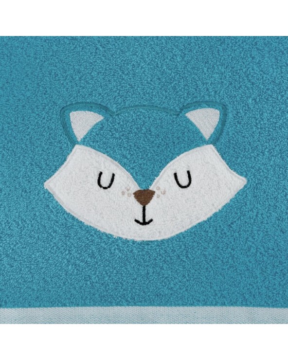 Okrycie kąpielowe bawełniane 100x100 Baby 70 niebieskie Eurofirany