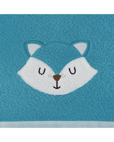 Okrycie kąpielowe bawełniane 100x100 Baby 70 niebieskie Eurofirany