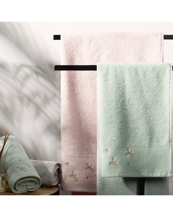 Ręcznik bawełna 50x90 Dalia srebrny Eurofirany