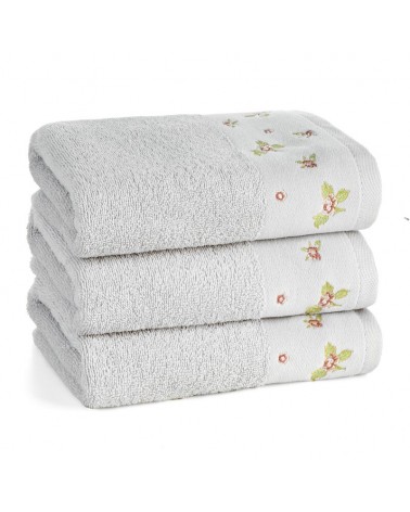 Ręcznik bawełna 70x140 Dalia srebrny Eurofirany