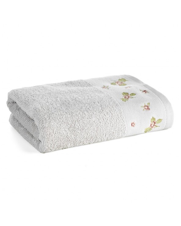 Ręcznik bawełna 70x140 Dalia srebrny Eurofirany