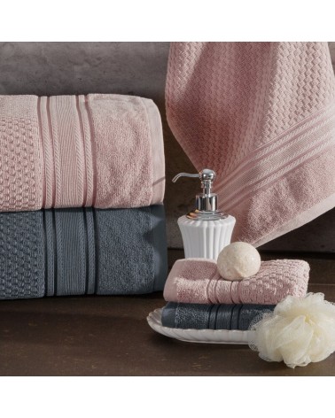 Ręcznik bawełna 30x50 Davos stalowy Eurofirany