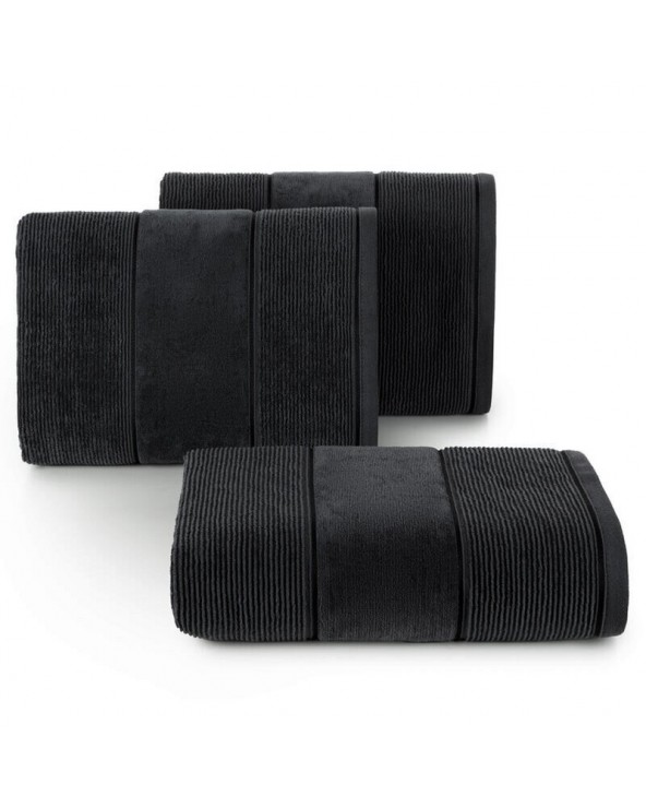 Ręcznik bawełna 70x140 Emma czarny Eurofirany