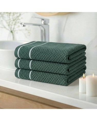 Ręcznik bawełna 30x50 Favori ciemnozielony Eurofirany
