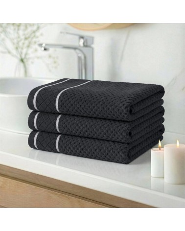 Ręcznik bawełna 30x50 Favori czarny Eurofirany