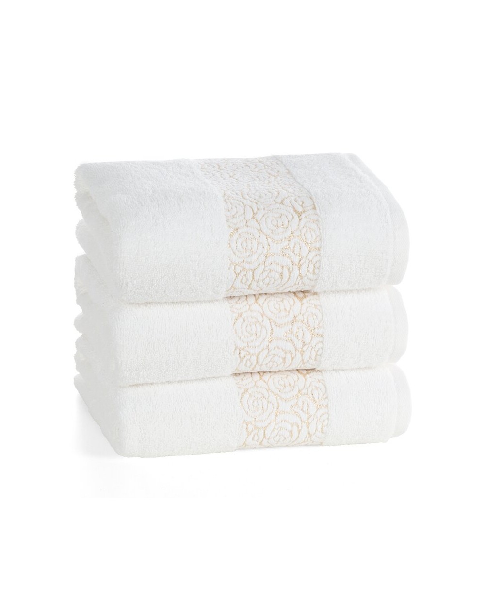 Ręcznik bawełna 30x50 Iris kremowy Eurofirany