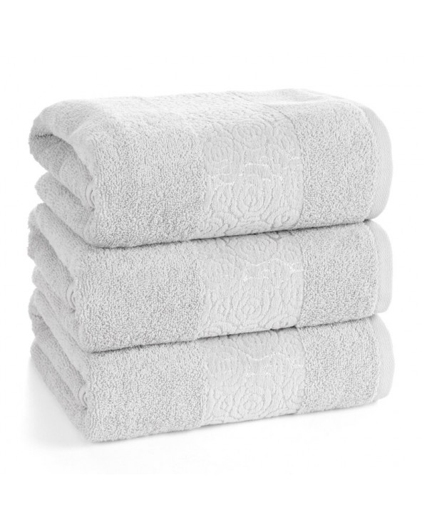 Ręcznik bawełna 30x50 Iris srebrny Eurofirany