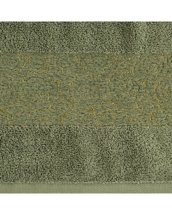 Ręcznik bawełna 50x90 Iris ciemnozielony Eurofirany