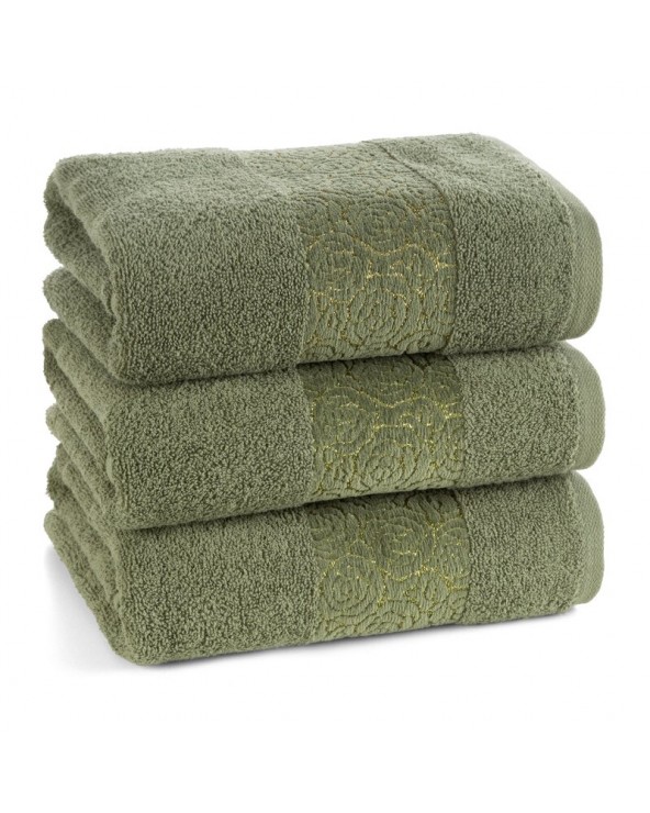 Ręcznik bawełna 70x140 Iris ciemnozielony Eurofirany