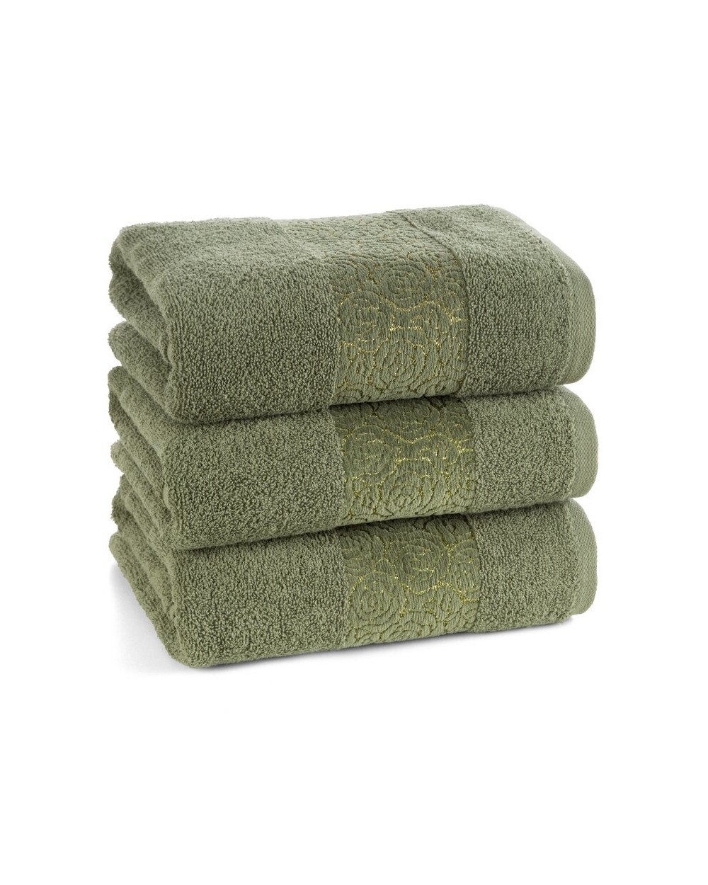 Ręcznik bawełna 70x140 Iris ciemnozielony Eurofirany