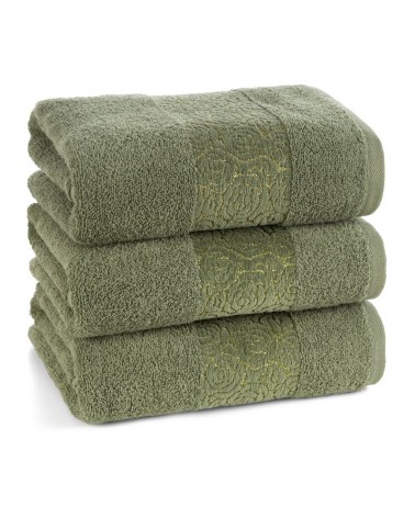 Ręcznik bawełna 70x140 Iris ciemnozielony Eurofirany