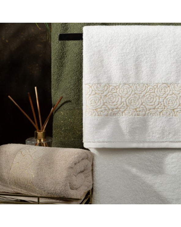 Ręcznik bawełna 70x140 Iris ciemnozielony Eurofirany