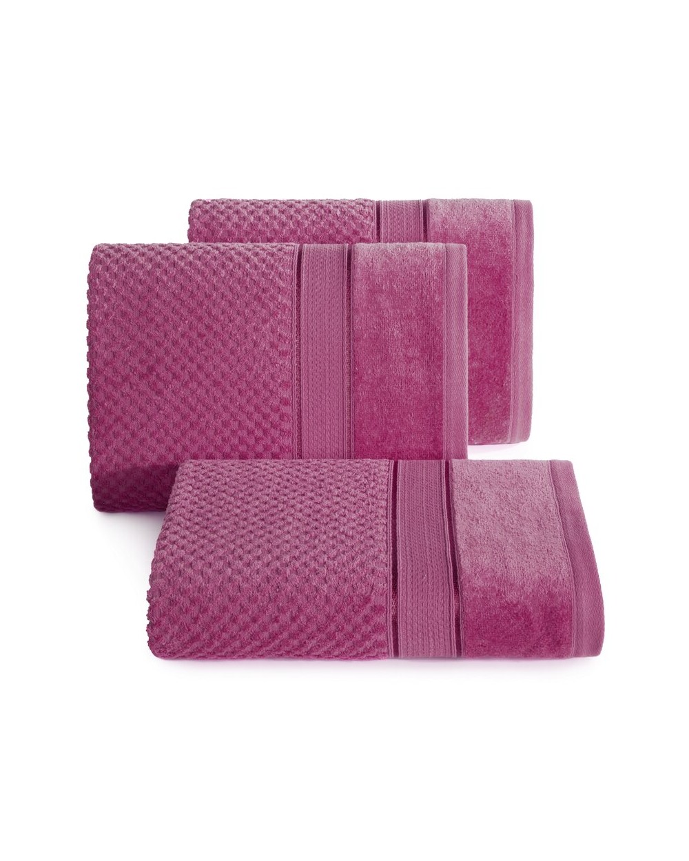 Ręcznik bawełna 90x150 Jessi amarantowy Eurofirany