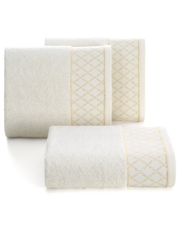 Ręcznik bawełna 30x50 Layla kremowy Eurofirany