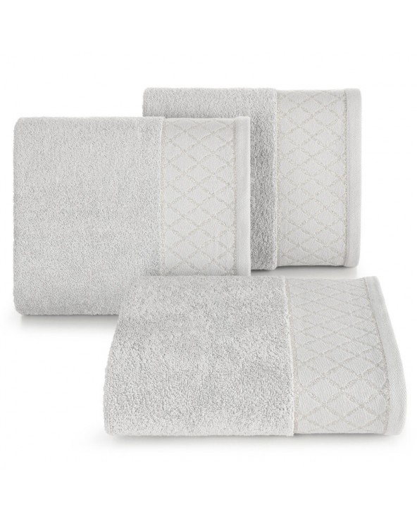 Ręcznik bawełna 50x90 Layla srebrny Eurofirany