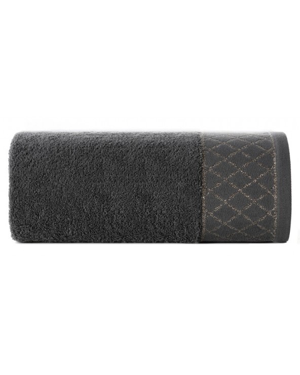 Ręcznik bawełna 30x50 Layla stalowy Eurofirany