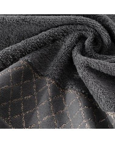 Ręcznik bawełna 30x50 Layla stalowy Eurofirany