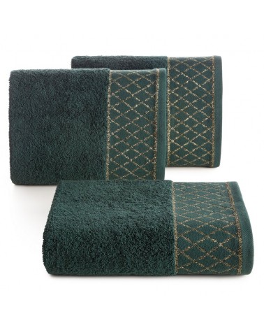 Ręcznik bawełna 50x90 Layla ciemnozielony Eurofirany