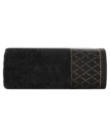 Ręcznik bawełna 50x90 Layla czarny Eurofirany