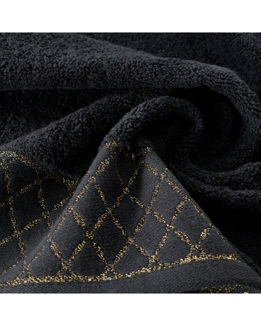 Ręcznik bawełna 50x90 Layla czarny Eurofirany