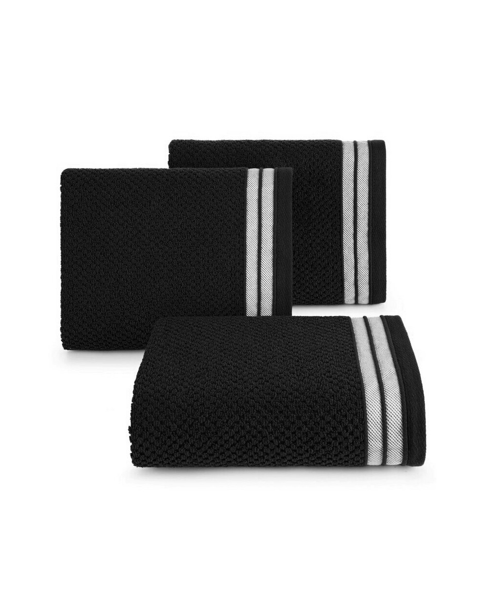 Ręcznik bawełna 70x140 Madlen czarny Eurofirany