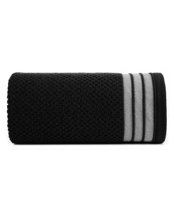 Ręcznik bawełna 70x140 Madlen czarny Eurofirany