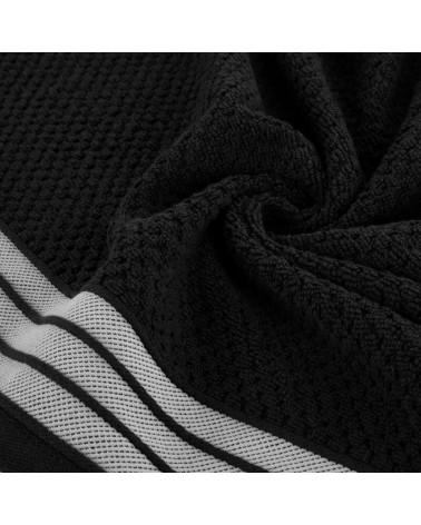 Ręcznik bawełna 70x140 Madlen czarny Eurofirany