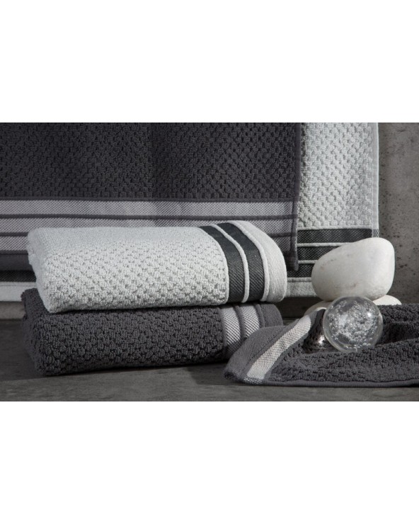 Ręcznik bawełna 70x140 Madlen czarny Eurofirany