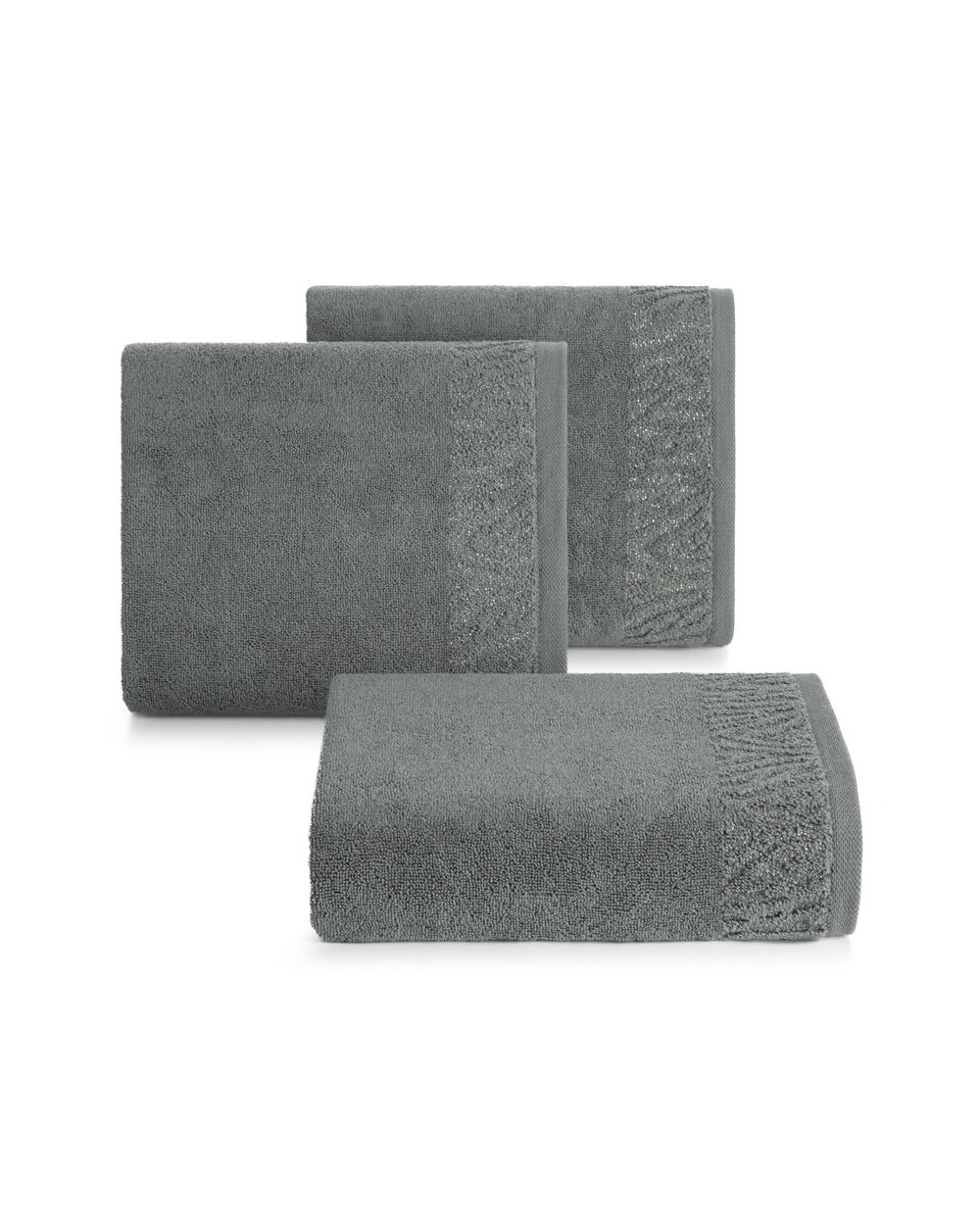 Ręcznik bawełna 50x90 Margo srebrny Eurofirany