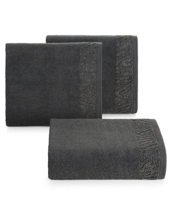 Ręcznik bawełna 50x90 Margo stalowy Eurofirany