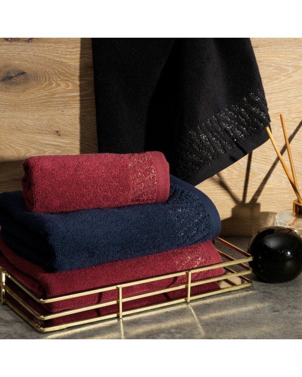 Ręcznik bawełna 50x90 Margo granatowy Eurofirany