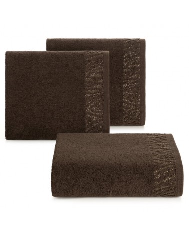 Ręcznik bawełna 70x140 Margo brązowy Eurofirany