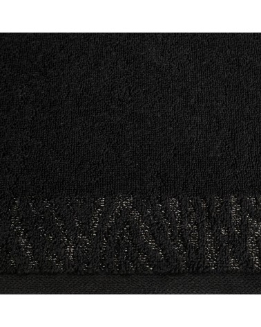 Ręcznik bawełna 70x140 Margo czarny Eurofirany