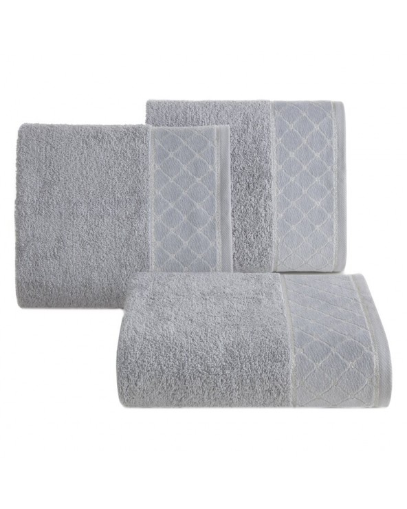 Ręcznik bawełna 50x90 Martha srebrny Eurofirany