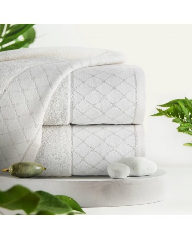 Ręcznik bawełna 50x90 Martha srebrny Eurofirany