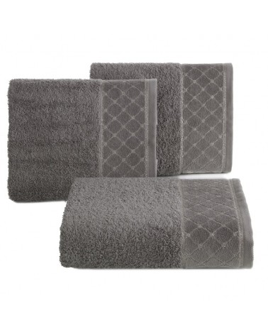 Ręcznik bawełna 50x90 Martha grafitowy Eurofirany