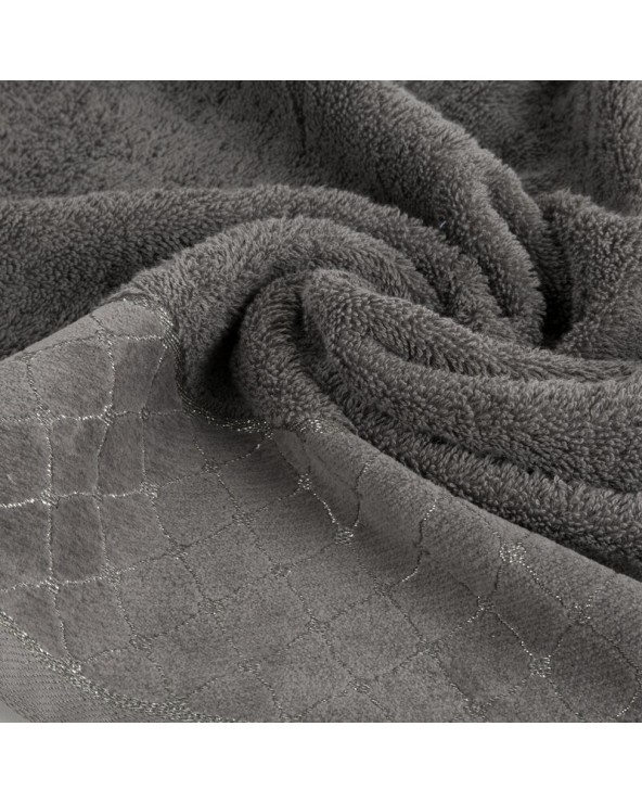 Ręcznik bawełna 50x90 Martha grafitowy Eurofirany