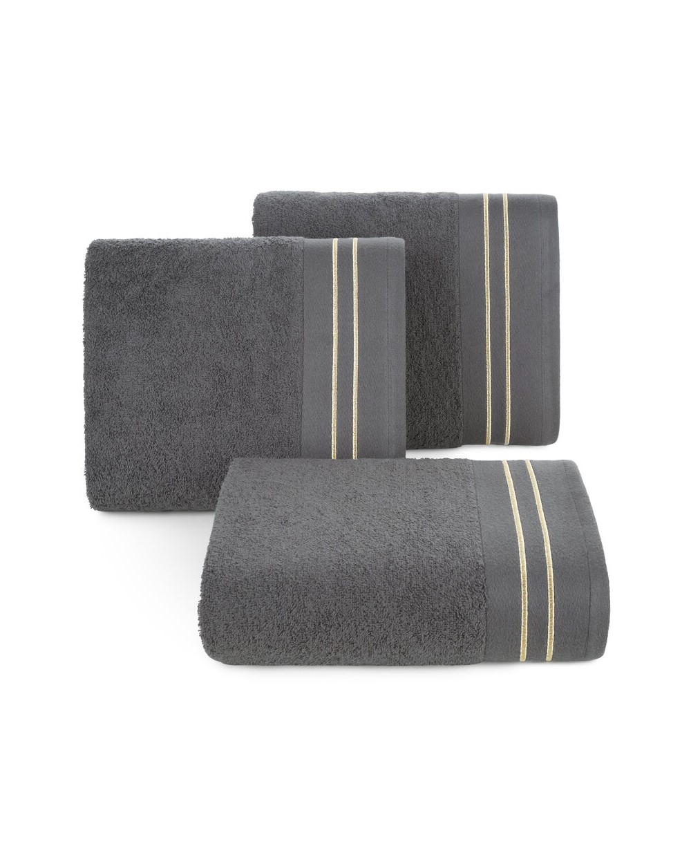 Ręcznik bawełna 50x90 Olivia stalowy Eurofirany