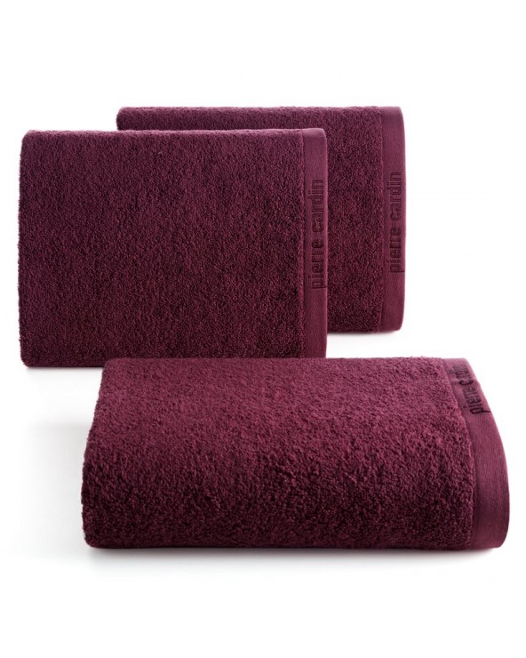 Ręcznik bawełna 30x50 Pierre Cardin Evi burgundowy Eurofirany