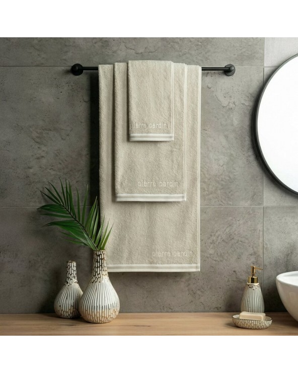 Ręcznik bawełna 70x140 Pierre Cardin Rocco beżowy Eurofirany