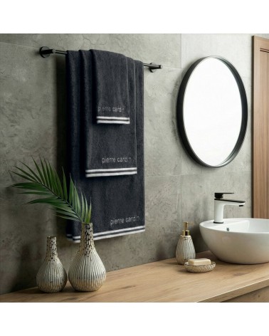 Ręcznik bawełna 70x140 Pierre Cardin Rocco czarny Eurofirany