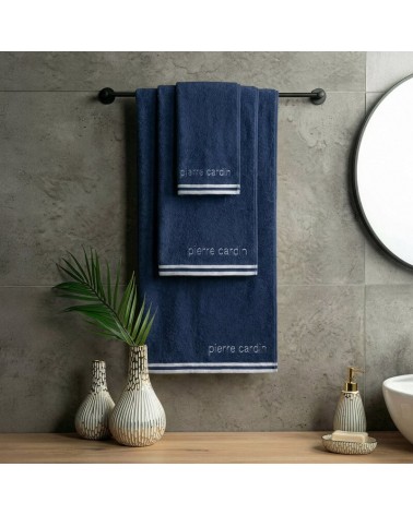 Ręcznik bawełna 30x50 Pierre Cardin Rocco granatowy Eurofirany